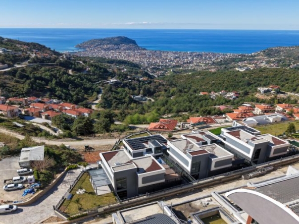 3-Bedroom Sea View Villa For Sale in Tepe Alanya