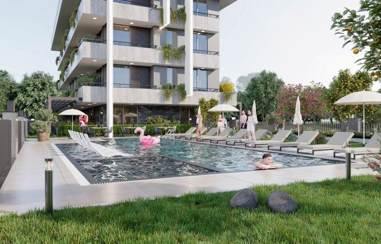 New Project For Sale Apartment Hasbagce Alanya